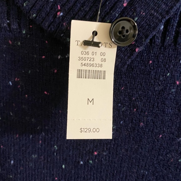 NEW Talbots Navy Tweed Sweater Dress size Medium. Great for work / Casual dinner - Picture 4 of 4